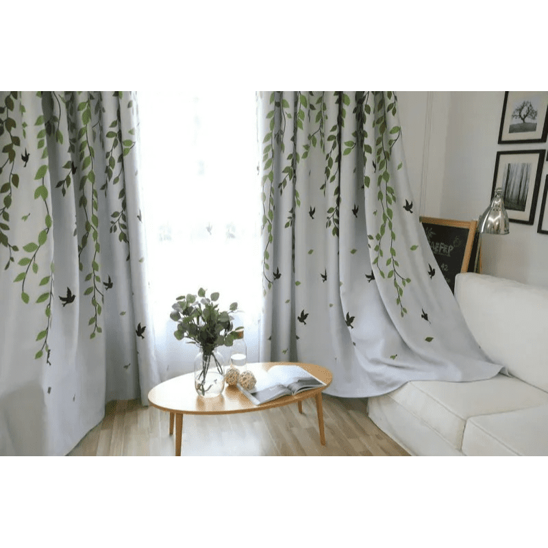 birds-printed-drapes, printed-curtains, semi-blackout-curtains, edit-home