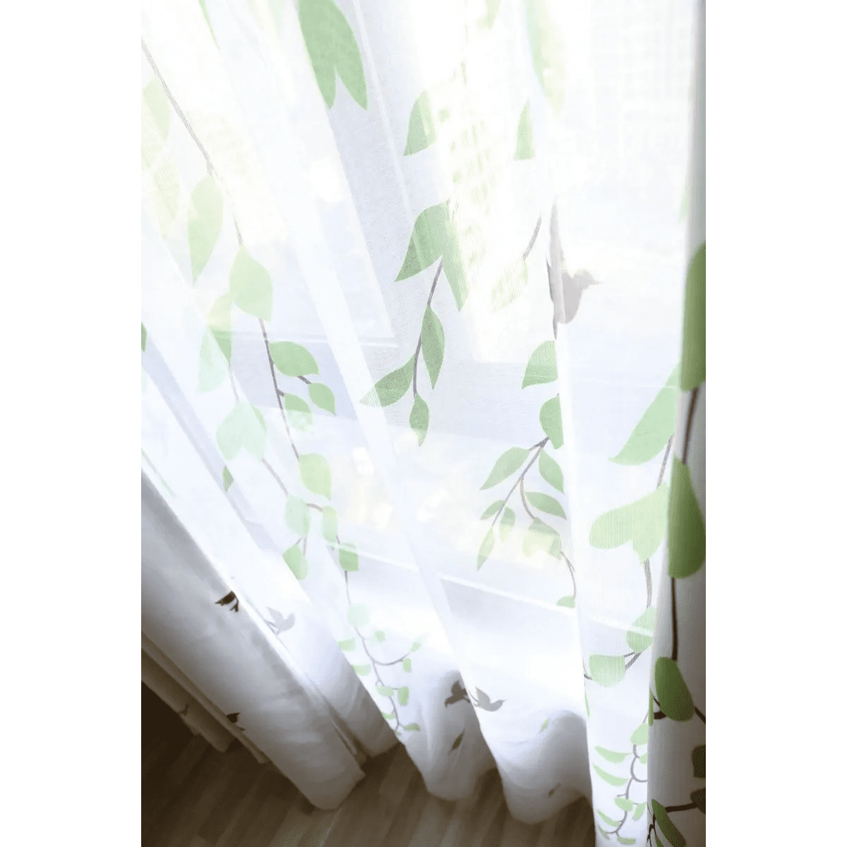 turquoise-printed-drapes, printed-curtains, semi-blackout-curtains, edit-home