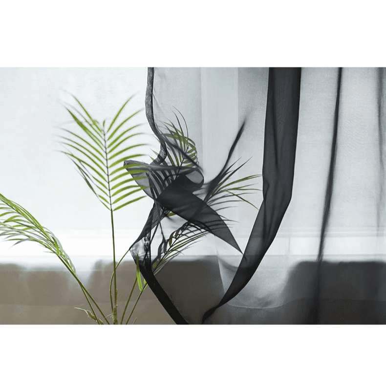 black-curtains-solid-voile, bedroom, edit-home