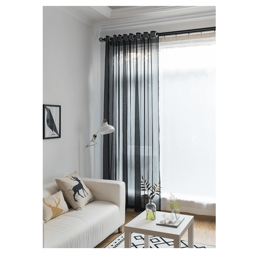 black-curtains-solid-voile, bedroom, edit-home