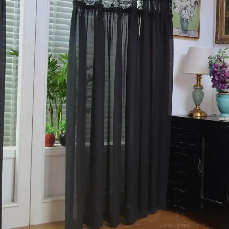 black-lace-sheer-embroidered-tulle, net-curtains, embroidered-curtains, edit-home-curtains