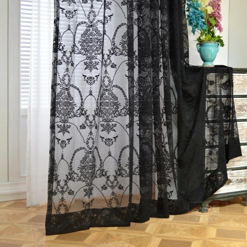 black-sheer-curtains-for-bedroom, ne-curtains, black-curtains, edit-home-curtains