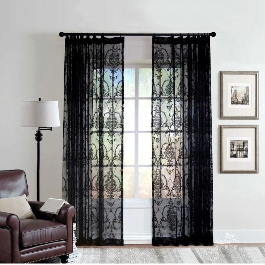 black-sheer-curtains-for-bedroom, ne-curtains, black-curtains, edit-home-curtains
