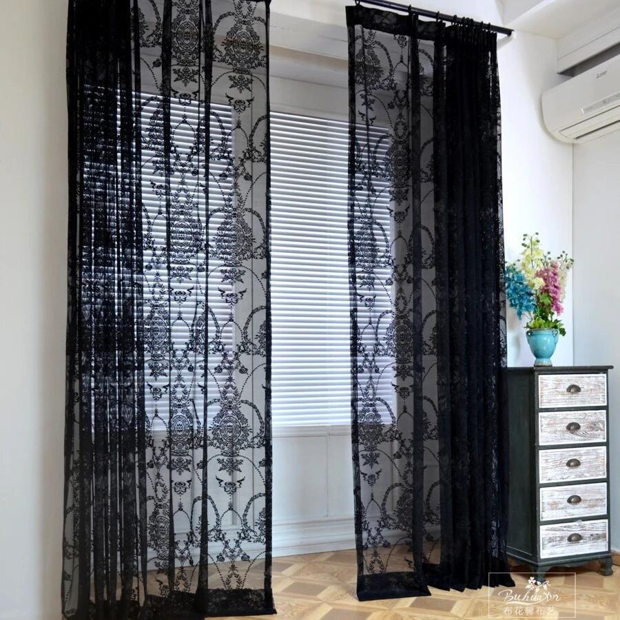 black-sheer-curtains-for-bedroom, ne-curtains, black-curtains, edit-home-curtains