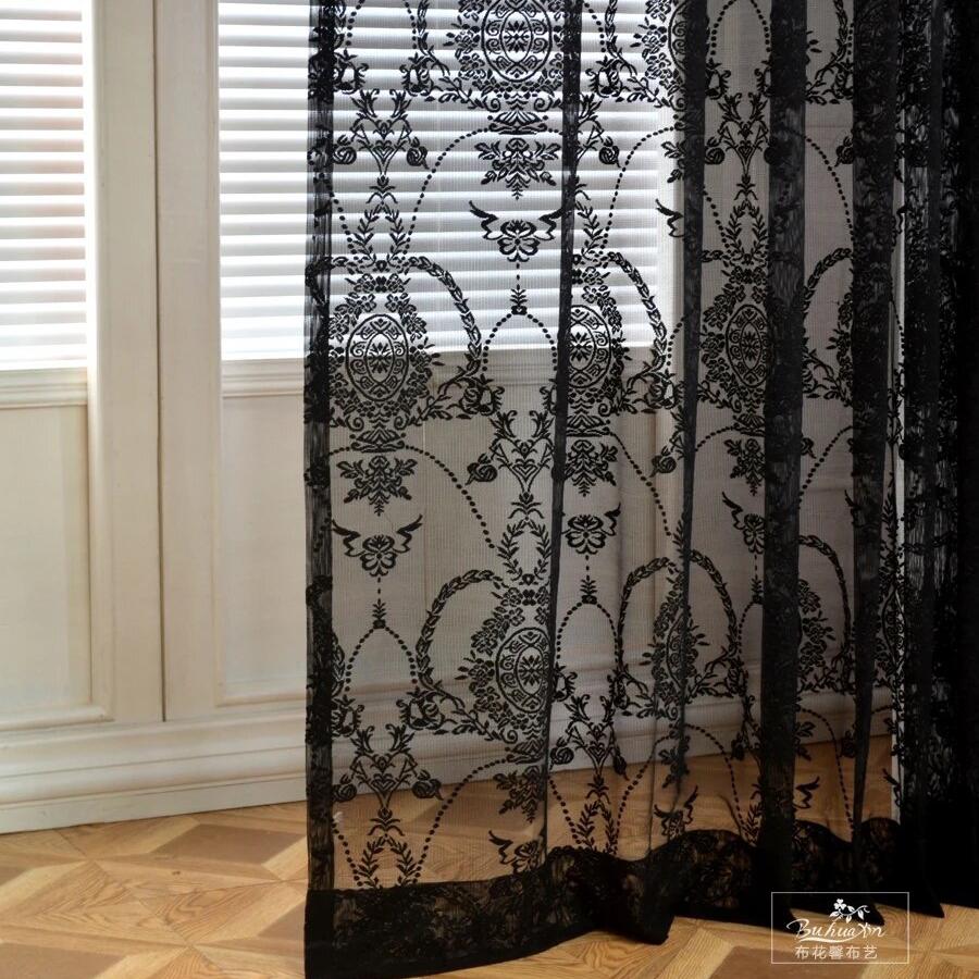 black-sheer-curtains-for-bedroom, ne-curtains, black-curtains, edit-home-curtains