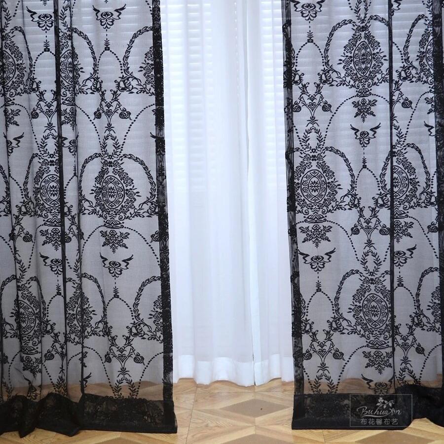 black-sheer-curtains-for-bedroom, ne-curtains, black-curtains, edit-home-curtains