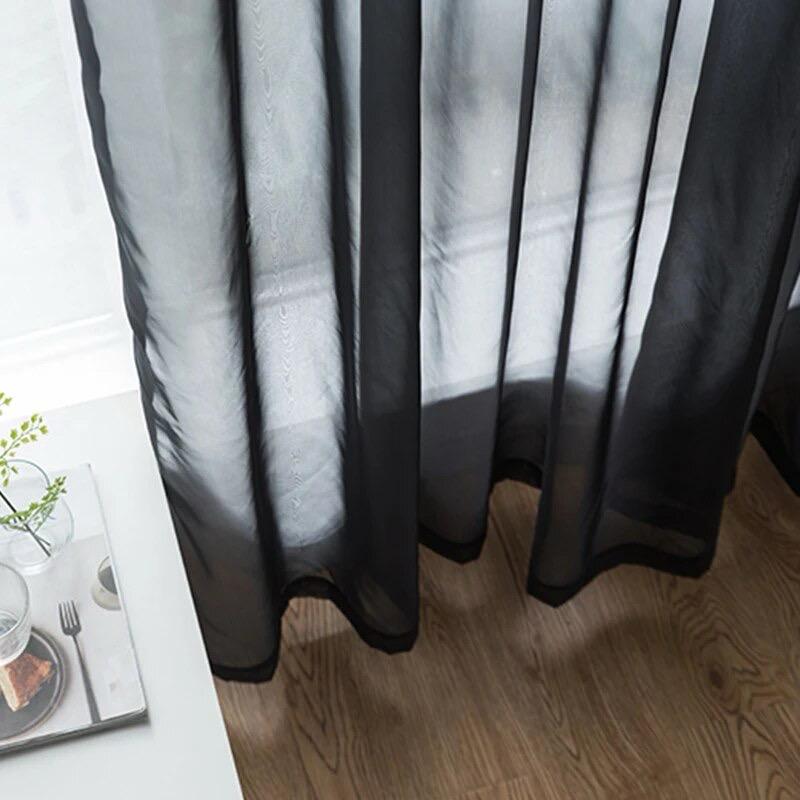 black-tulle-sheer-curtains-long-curtain, sheer-curtains, edit-home-curtains