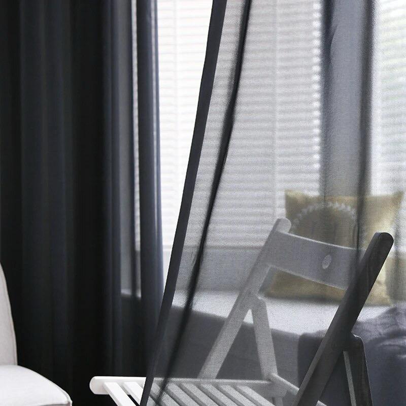 black-tulle-sheer-curtains-long-curtain, sheer-curtains, edit-home-curtains