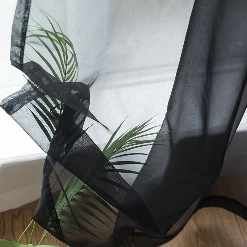 black-tulle-sheer-curtains-long-curtain, sheer-curtains, edit-home-curtains