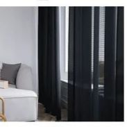 black-tulle-sheer-curtains-long-curtain, sheer-curtains, edit-home-curtains