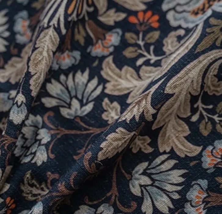 blue-cotton-linen-retro-curtains, semi-blackout-curtains, edit-home-curtains