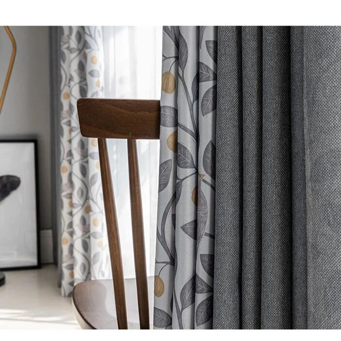 linen-bird-curtains-printed-bedroom, blackout-curtains, edit-home
