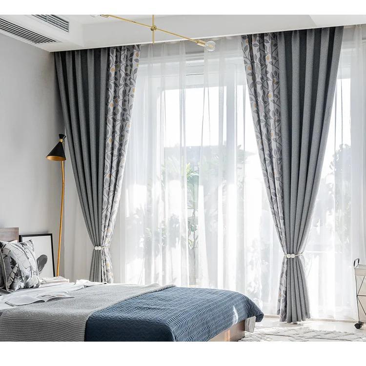 linen-bird-curtains-printed-bedroom, blackout-curtains, edit-home