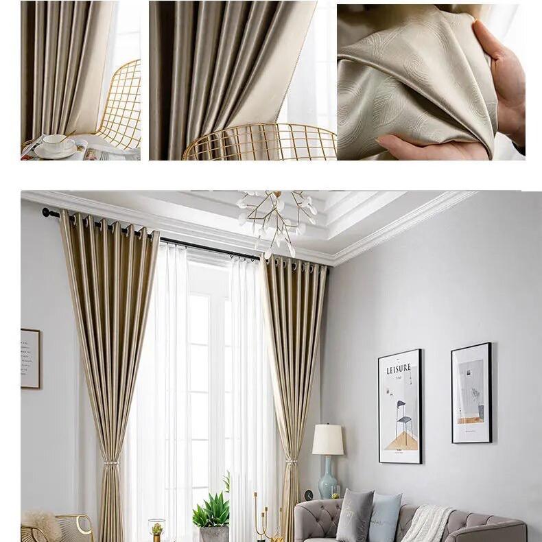 blackout-sunshade-self-print-colour, bedroom-curtains. golden-curtains, edit-home