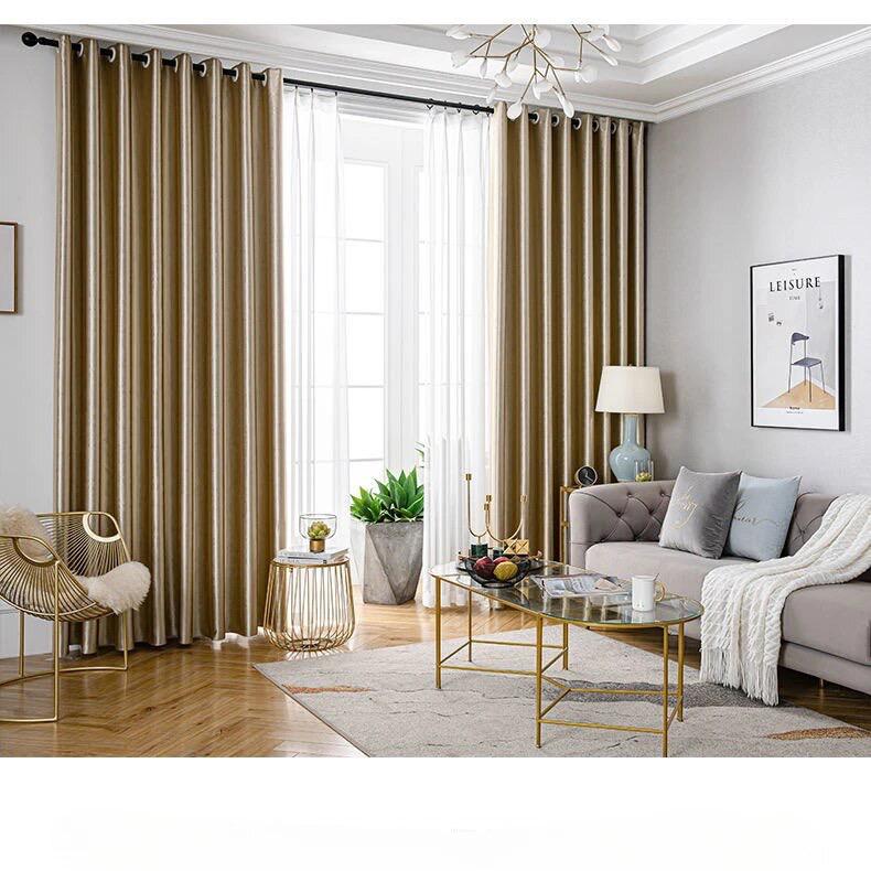 blackout-sunshade-self-print-colour, bedroom-curtains. golden-curtains, edit-home
