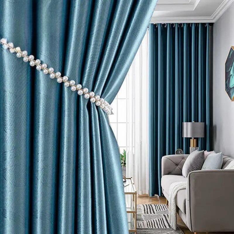 blackout-sunshade-self-print-colour, bedroom-curtains. light-blue, edit-home