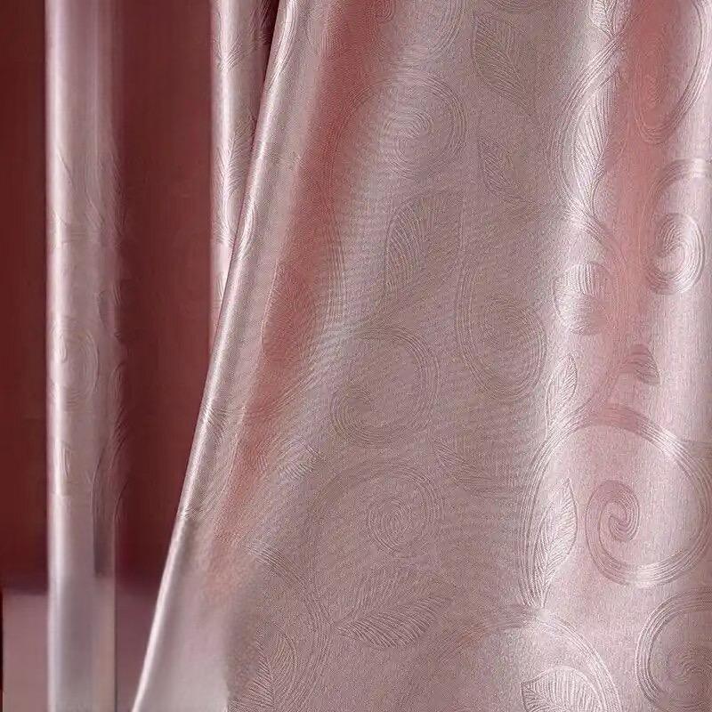 blackout-sunshade-self-print-colour, bedroom-curtains. pink-curtains, edit-home