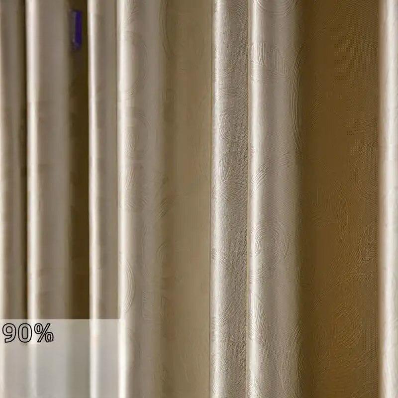 blackout-sunshade-self-print-colour, bedroom-curtains. golden-curtains, edit-home