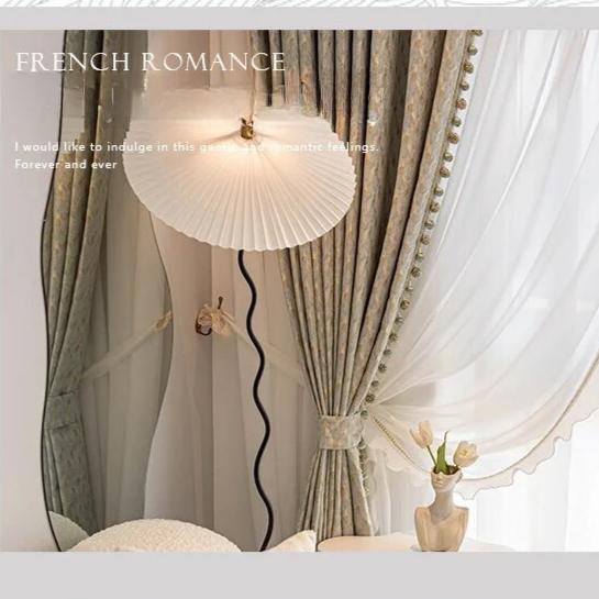 luxurious villa jacquard curtains, luxury curtains, grey curtains, edit home