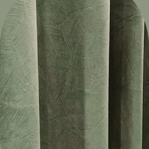 nordic-leaf-velvet-window-curtains, bed-room, edit-home