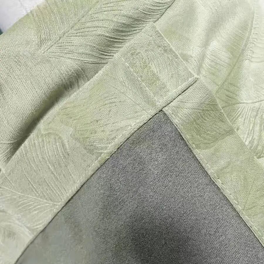 nordic-leaf-velvet-window-curtains, bed-room, edit-home