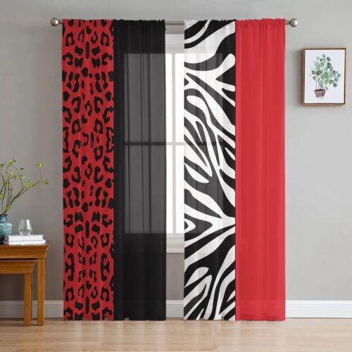 printed-chiffon-window-drapes, bedroom, edit-home.