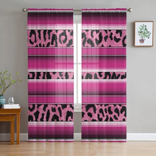 printed-chiffon-window-drapes, bedroom, edit-home