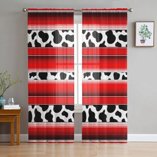 printed-chiffon-window-drapes, bedroom, edit-home