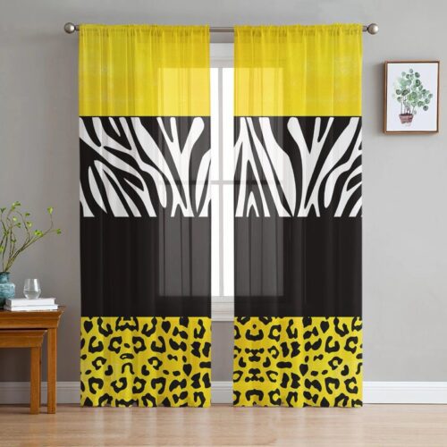 printed-chiffon-window-drapes, bedroom, edit-home