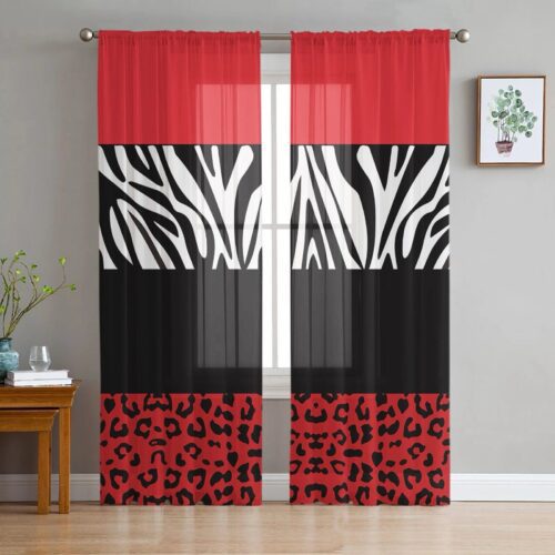 printed-chiffon-window-drapes, bedroom, edit-home
