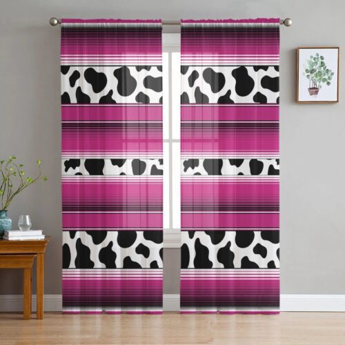 printed-chiffon-window-drapes, bedroom, edit-home