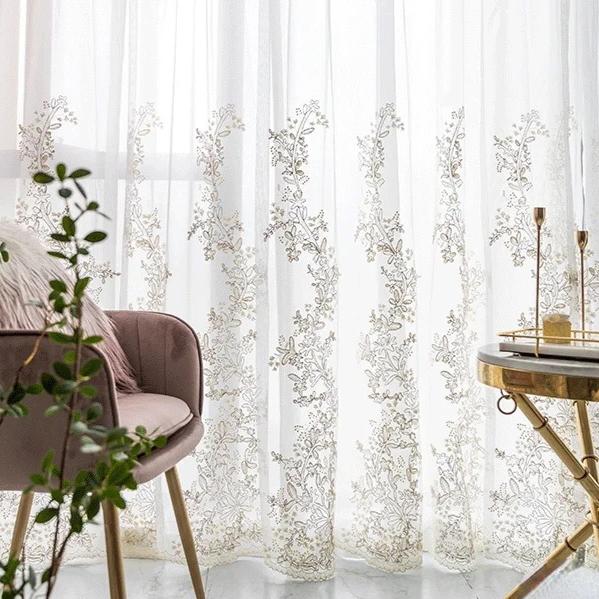 white-sheer-curtains, floral-embroidered-curtains, sheer-curtains, edit-home-curtains